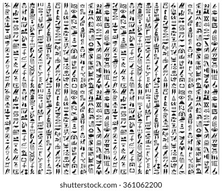 vector-egyptian-hieroglyphs-on-white-260nw-361062200.jpg